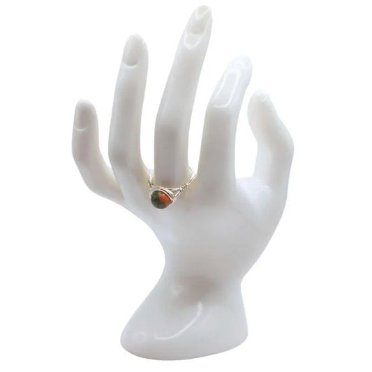 Bague en Pierre Naturelle - l'Unakite - Litho Natura