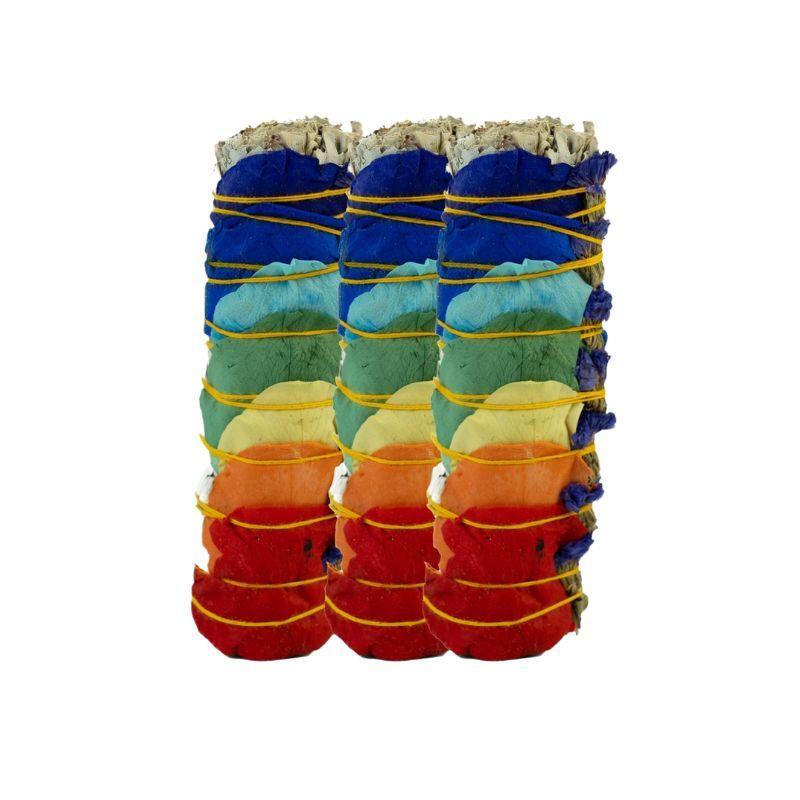 Bâton d'Encens 7 Chakras Sauge Blanche – Encens Naturel à Base de Plantes - Litho Natura