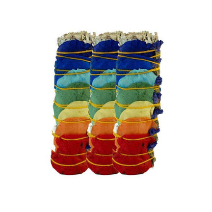 Bâton d'Encens 7 Chakras Sauge Blanche – Encens Naturel à Base de Plantes - Litho Natura