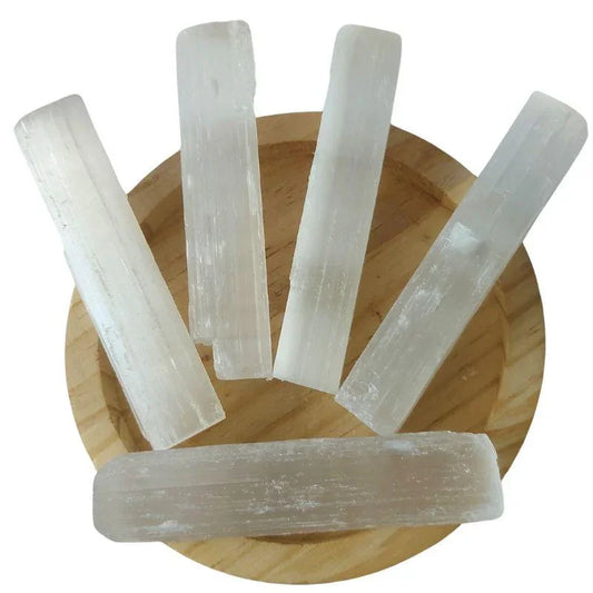 Bâtons de Sélénite Brute - Qualité A - Litho Natura