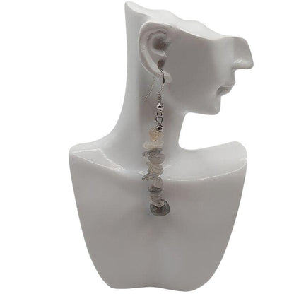 Boucles d'oreilles en pierre naturelle - Labradorite - Litho Natura