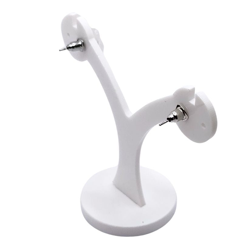 Boucles d'Oreilles Chips Mixte en Cristal de Roche Naturel