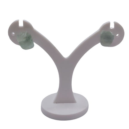 Boucles d'Oreilles Chips Mixte en Fluorite Naturelle