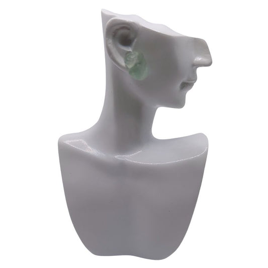 Boucles d'Oreilles Chips Mixte en Fluorite Naturelle