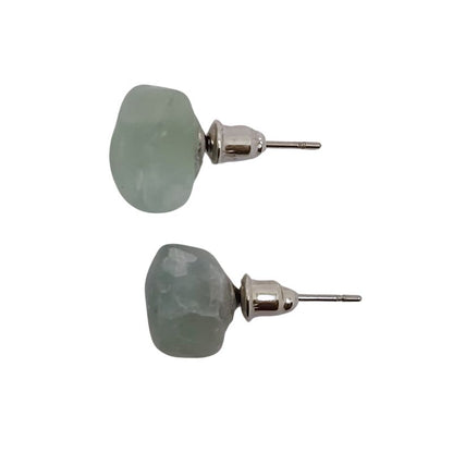 Boucles d'Oreilles Chips Mixte en Fluorite Naturelle