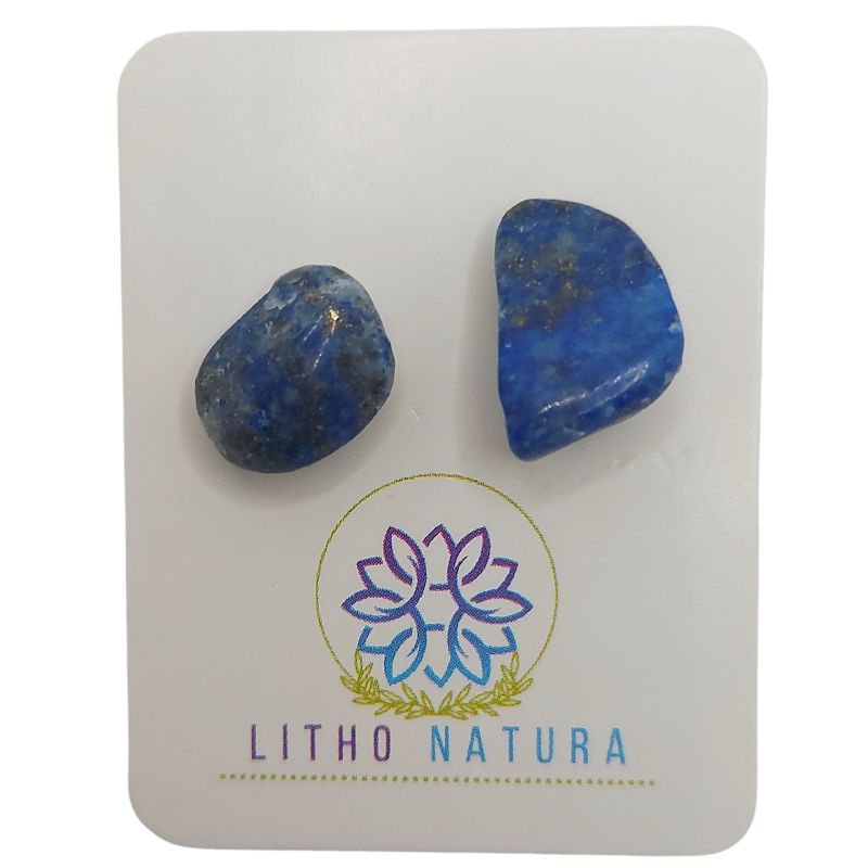 Boucles d'Oreilles Chips Mixte en Lapis Lazuli Naturel