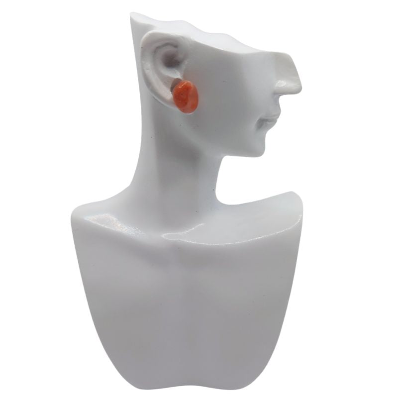 Boucles d'Oreilles Chips Mixte en Pierre de Soleil Naturelle