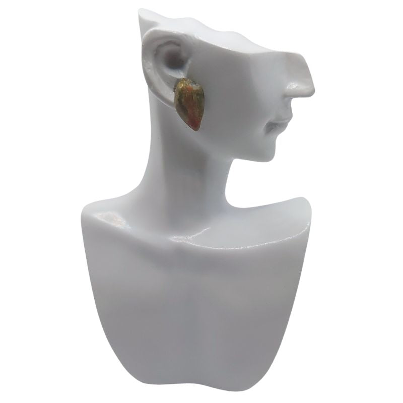 Boucles d'Oreilles Chips Mixte en Unakite Naturelle