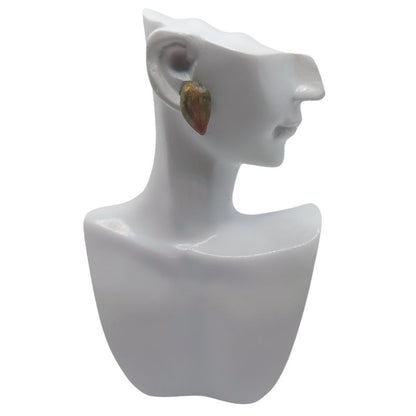 Boucles d'Oreilles Chips Mixte en Unakite Naturelle