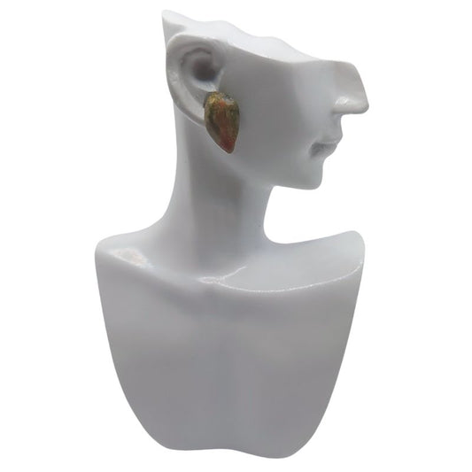 Boucles d'Oreilles Chips Mixte en Unakite Naturelle