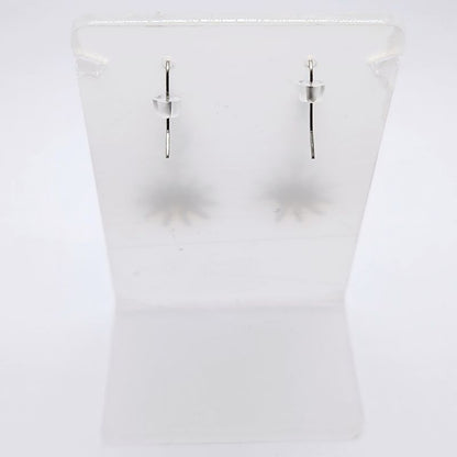 Boucles d'Oreilles Style Tibétain - Cristal de Roche