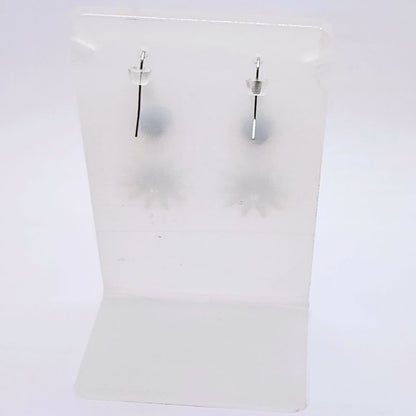 Boucles d'Oreilles Style Tibétain - Onyx Noir