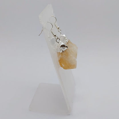 Boucles d'Oreilles en Citrine Naturelle