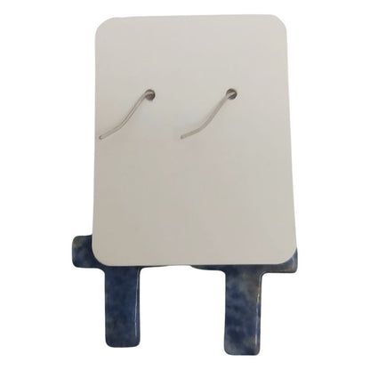 Boucles d'Oreilles en Croix - Sodalite Naturelle