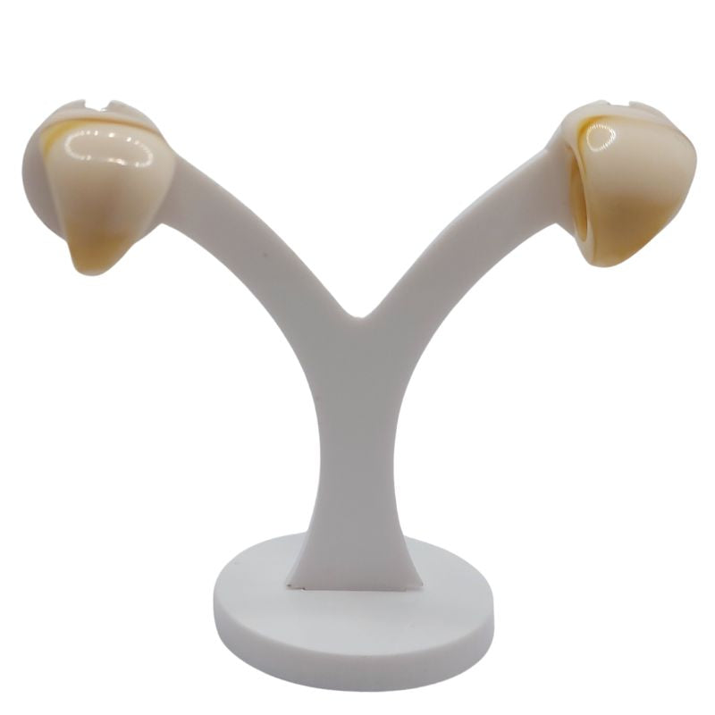 Boucles d'Oreilles en Résine Opaque - Forme Triangle