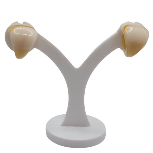 Boucles d'Oreilles en Résine Opaque - Forme Triangle