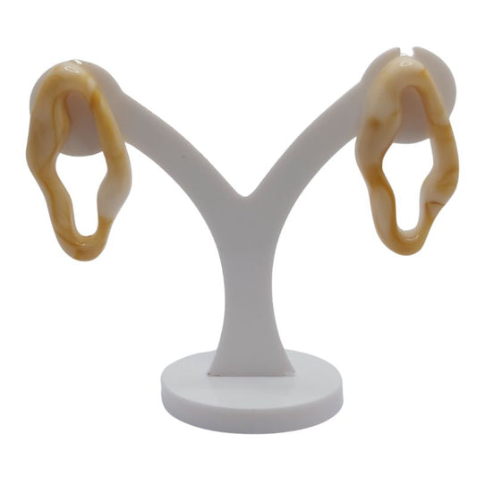 Boucles d'Oreilles en Résine Opaque