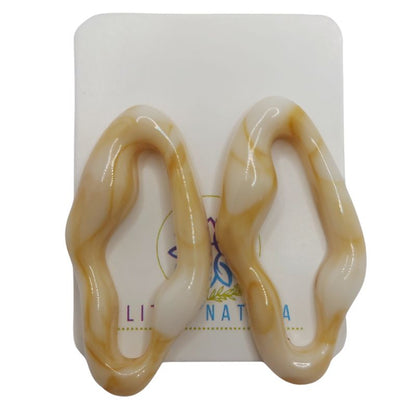 Boucles d'Oreilles en Résine Opaque