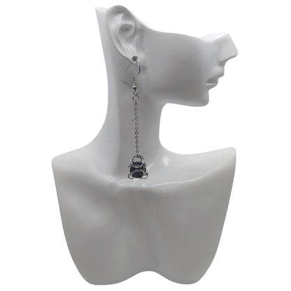 Boucles d'oreilles Pendantes Rondes en Lapis Lazuli