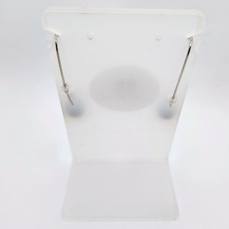 Boucles d'oreilles en Sodalite - Laiton Plaqué Platine