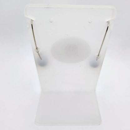 Boucles d'oreilles en Sodalite - Laiton Plaqué Platine