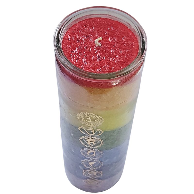 Bougie des 7 Chakras aux Huiles Essentielles
