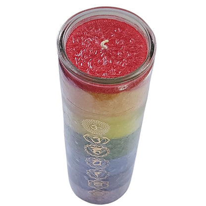 Bougie des 7 Chakras aux Huiles Essentielles