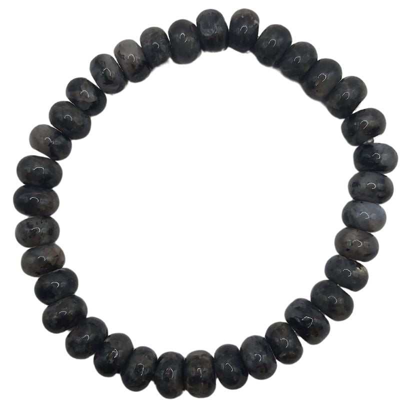 Bracelet Étirable en Labradorite Naturelle - Litho Natura