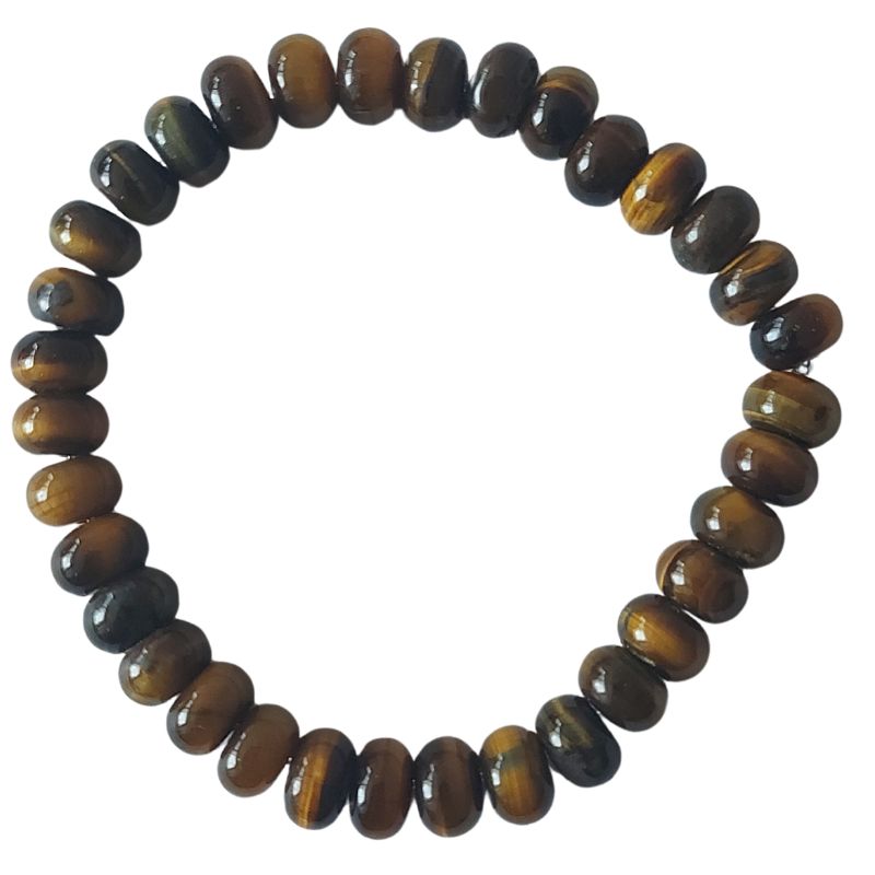 Bracelet Étirable en Oeil de Tigre Naturelle - Litho Natura