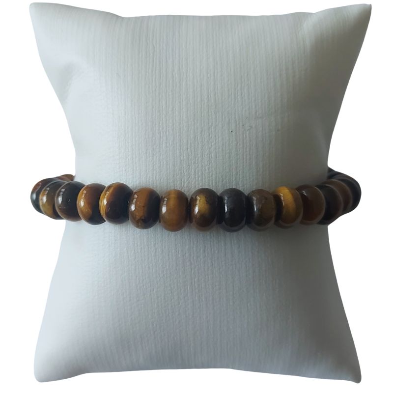 Bracelet Étirable en Oeil de Tigre Naturelle - Litho Natura