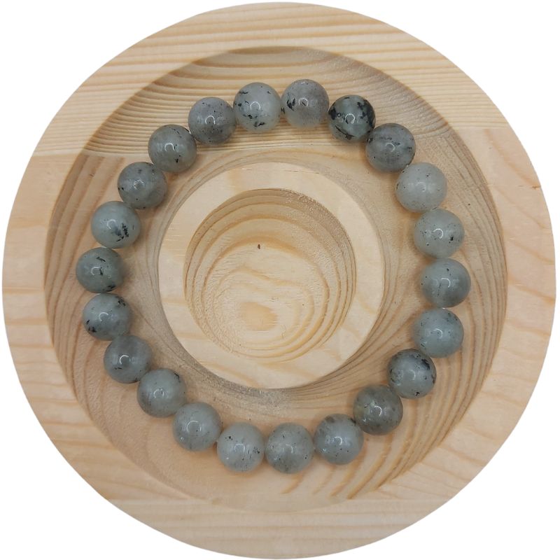Bracelet Extensible en Pierres Naturelles - Labradorite - Litho Natura