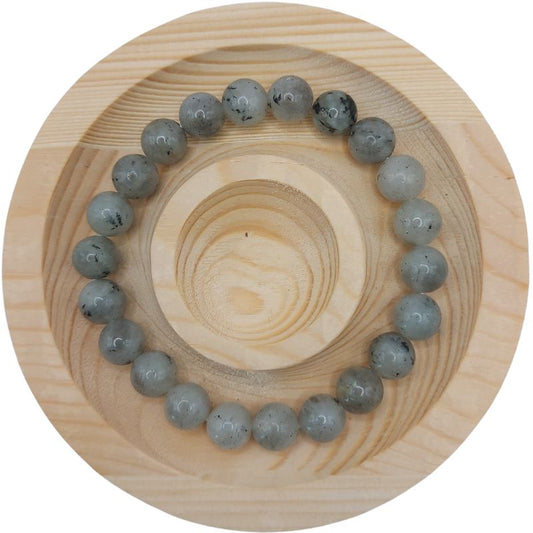 Bracelet Extensible en Pierres Naturelles - Labradorite - Litho Natura