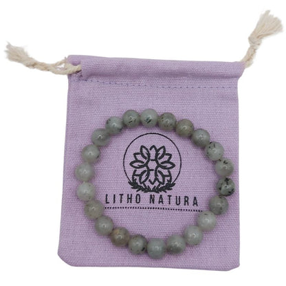 Bracelet Extensible en Pierres Naturelles - Labradorite - Litho Natura