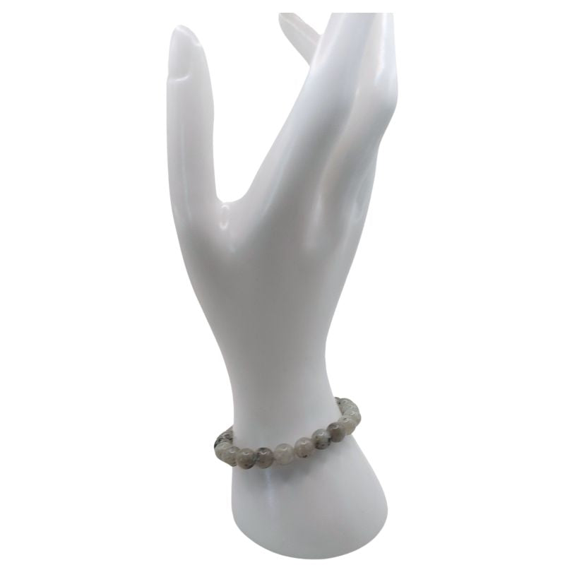 Bracelet Extensible en Pierres Naturelles - Labradorite - Litho Natura
