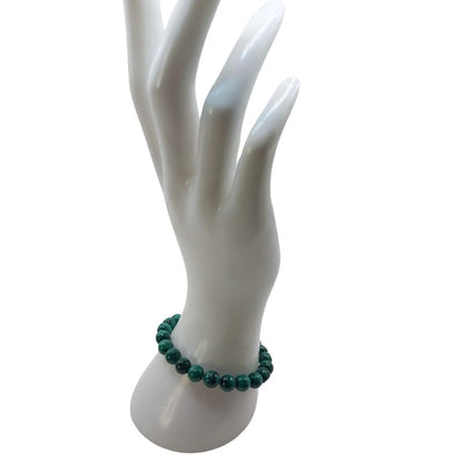 Bracelet Extensible en Pierres Naturelles - Malachite - Litho Natura