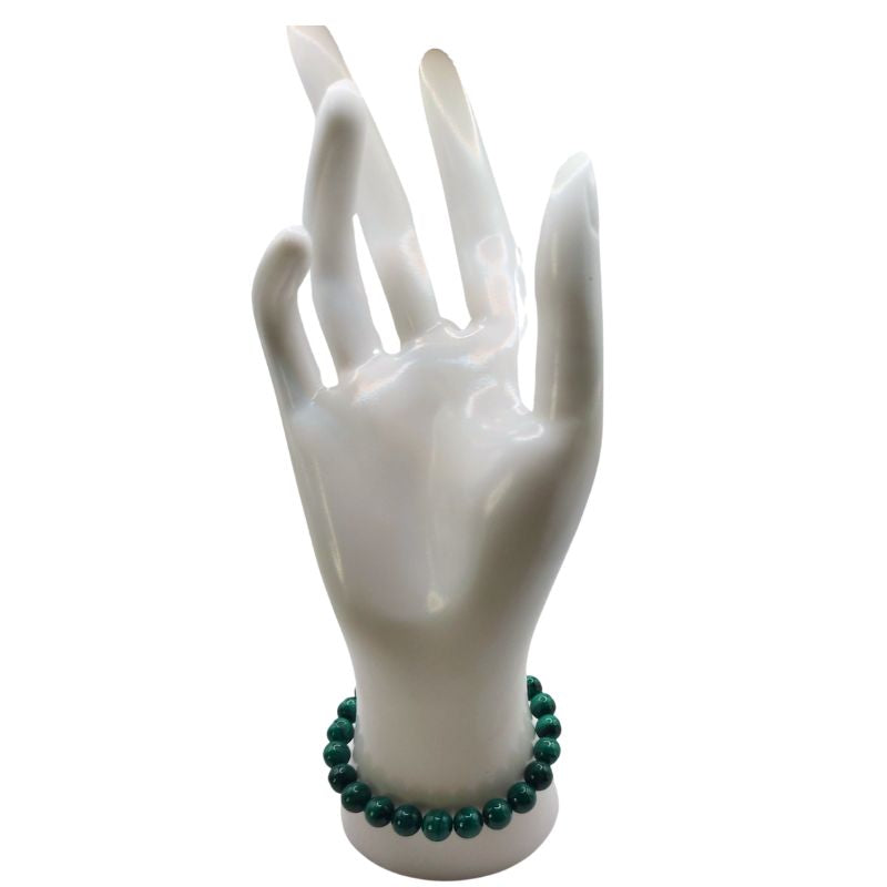 Bracelet Extensible en Pierres Naturelles - Malachite - Litho Natura