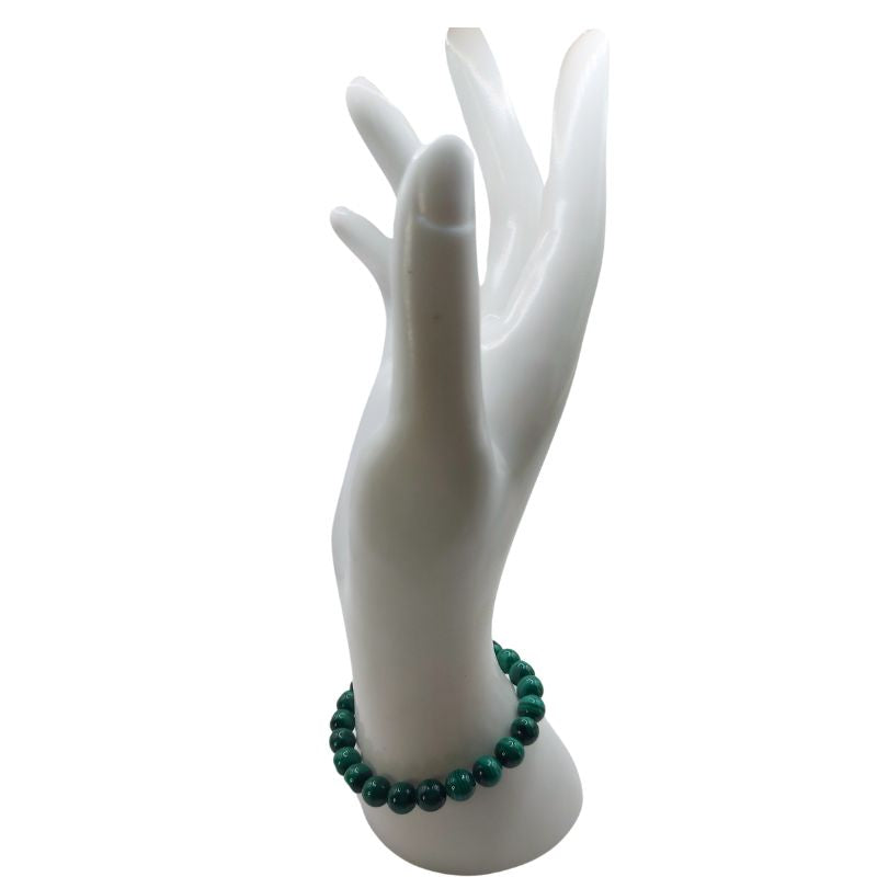 Bracelet Extensible en Pierres Naturelles - Malachite - Litho Natura