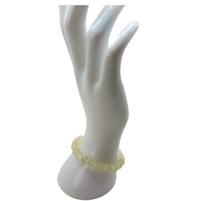 Bracelet Extensible en Pierres Naturelles - Serpentine - Litho Natura