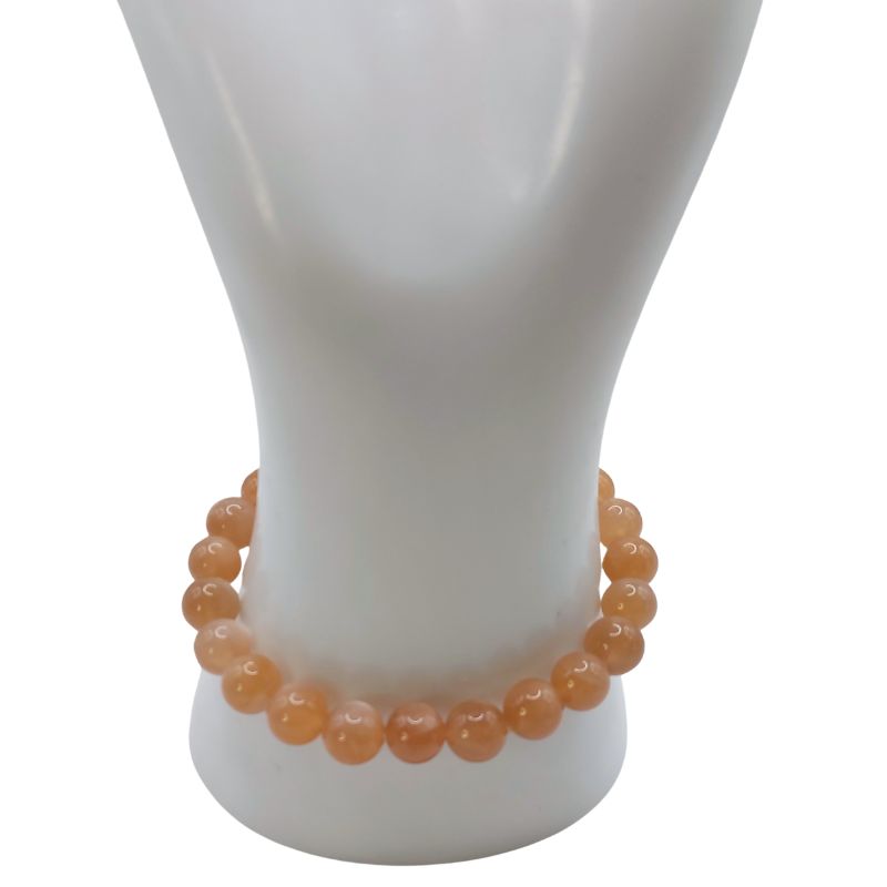 Bracelet Extensible en Pierres Naturelles - Pierre de Soleil - Litho Natura