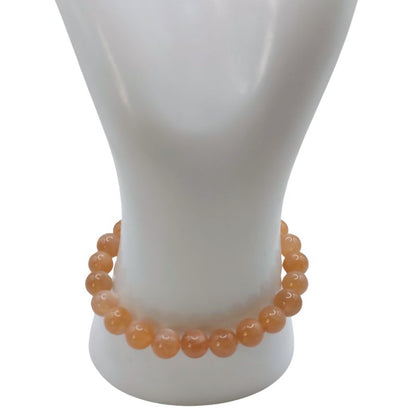 Bracelet Extensible en Pierres Naturelles - Pierre de Soleil - Litho Natura