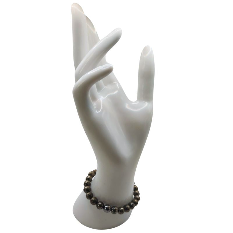 Bracelet Extensible en Pierres Naturelles - Pyrite - Litho Natura