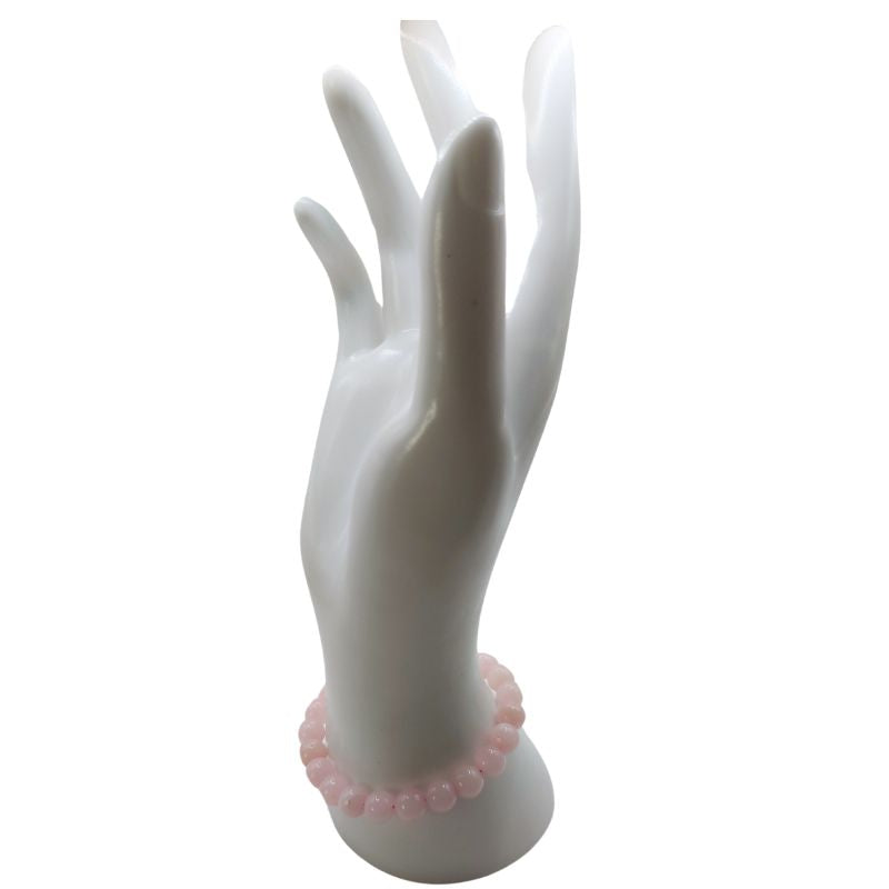 Bracelet Extensible en Pierres Naturelles - Quartz Rose - Litho Natura