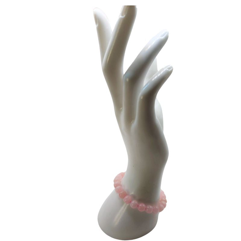 Bracelet Extensible en Pierres Naturelles - Quartz Rose - Litho Natura