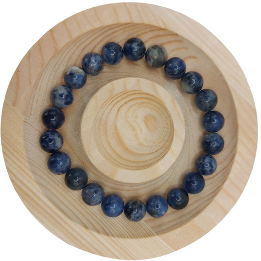 Bracelet Extensible en Pierres Naturelles - Sodalite - Litho Natura