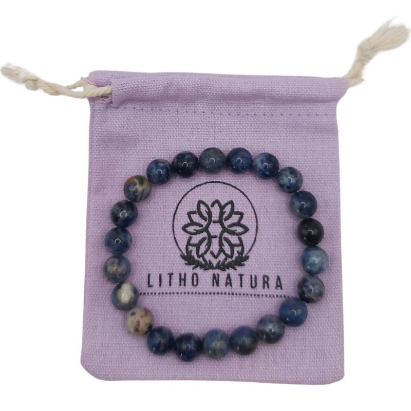 Bracelet Extensible en Pierres Naturelles - Sodalite - Litho Natura