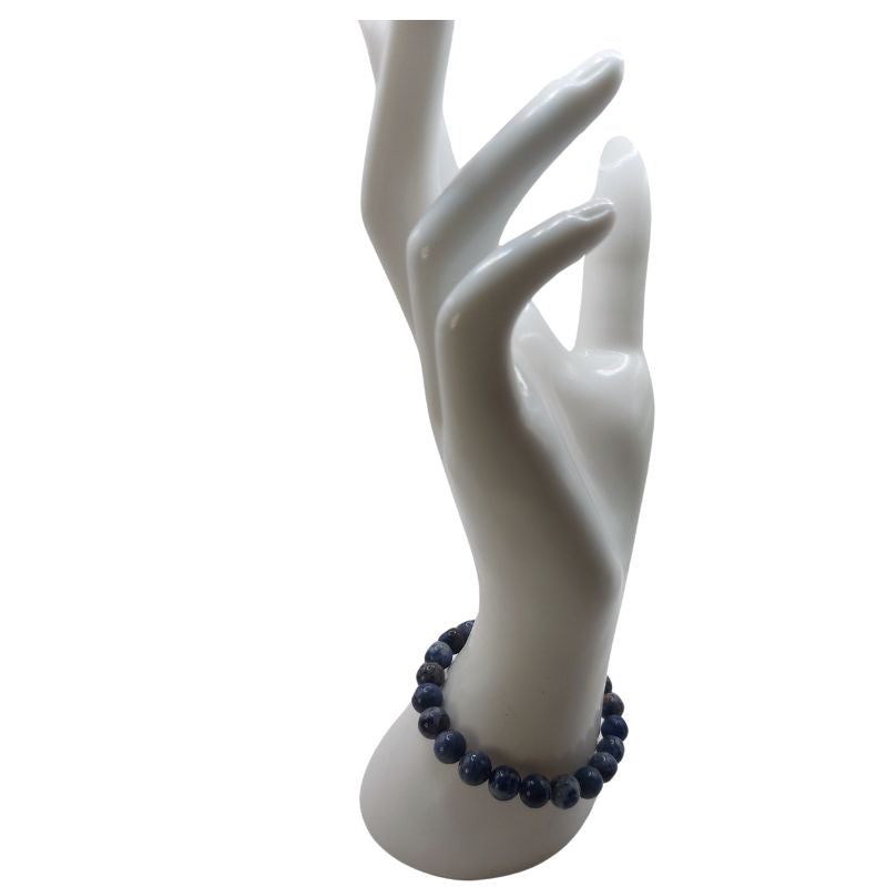 Bracelet Extensible en Pierres Naturelles - Sodalite - Litho Natura