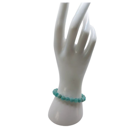 Bracelet Extensible en Pierres Naturelles - Amazonite Russe - Litho Natura