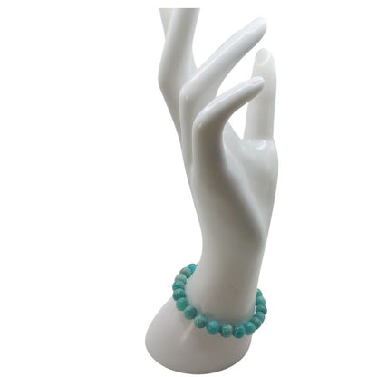 Bracelet Extensible en Pierres Naturelles - Amazonite Russe - Litho Natura