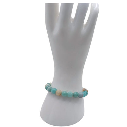 Bracelet Extensible en Pierres Naturelles - Amazonite - Litho Natura