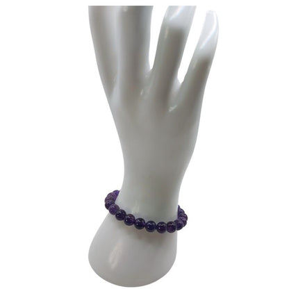 Bracelet Extensible en Pierres Naturelles - Améthyste - Litho Natura